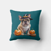 Französische Bulldogge Halloween クッション (裏面)