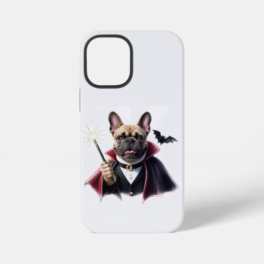  französische Bulldogge Halloween French Bulldog iPhoneケース (裏面)