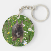 Französische Bulldogge Happy Day French Bulldog キーホルダー (裏面)