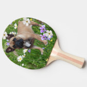 Französische Bulldogge Happy Day French Bulldog 卓球ラケット (横)