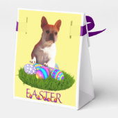 Französische Bulldogge Happy Easter French Bulldog フェイバーボックス (裏面サイド)
