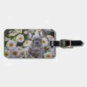 Französische Bulldogge Herz French Bulldog ラゲッジタグ (正面横)