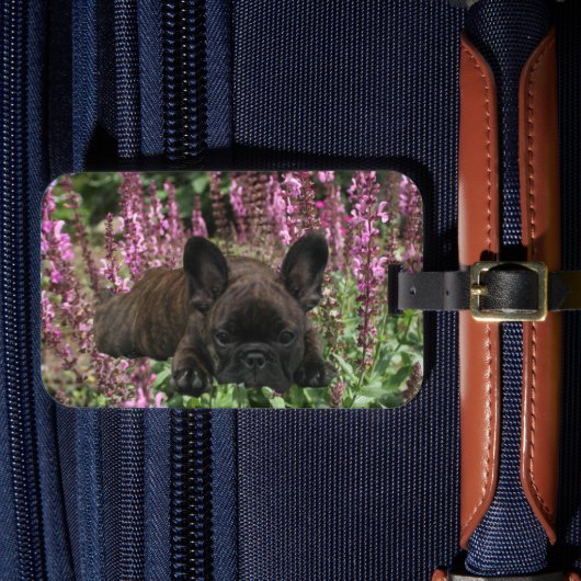 Französische Bulldogge Herz French Bulldog ラゲッジタグ (正面インサイチュ4)