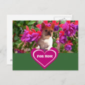 Französische Bulldogge Herz French Bulldog Mutter ポストカード (正面/裏面)