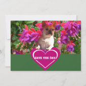 Französische Bulldogge Herz French Bulldog Mutter 招待状 (正面)