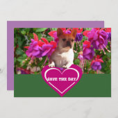 Französische Bulldogge Herz French Bulldog Mutter 招待状 (正面/裏面)