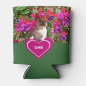 Französische Bulldogge Herz French Bulldog Mutter 缶クーラー (正面)