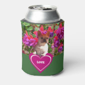 Französische Bulldogge Herz French Bulldog Mutter 缶クーラー (缶裏面)