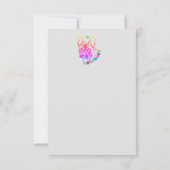 Französische Bulldogge Herzhalsband French Bulldog サンキューカード (裏面)