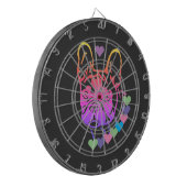 Französische Bulldogge Herzhalsband French Bulldog ダーツボード (正面左)