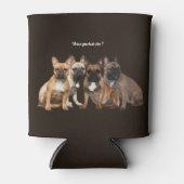 Französische Bulldogge Hundefamilie 缶クーラー (正面)