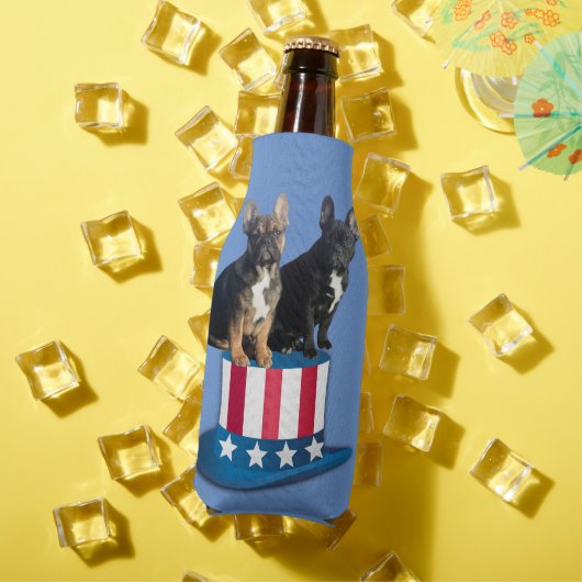 Französische Bulldogge Hut French Bulldog  ボトルクーラー (インサイチュ 夏)