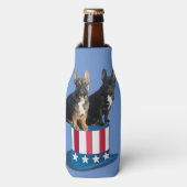 Französische Bulldogge Hut French Bulldog  ボトルクーラー (ボトル正面)