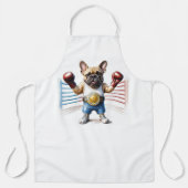 Französische Bulldogge im Boxring エプロン (正面)