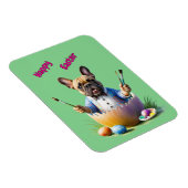 Französische Bulldogge im Ei Frohe Ostern マグネット (右側)