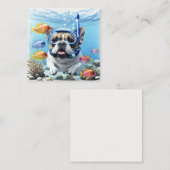 Französische Bulldogge im Urlaub French Bulldog ノートカード (正面/裏面)