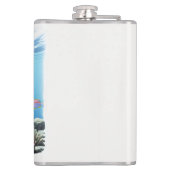 Französische Bulldogge im Urlaub French Bulldog フラスク (裏面)