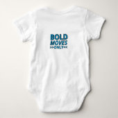 Französische Bulldogge im Urlaub French Bulldog ベビーボディスーツ (裏面)