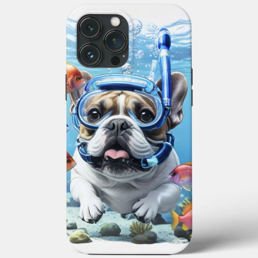 Französische Bulldogge im Urlaub French Bulldog Case-Mate iPhoneケース (裏面)