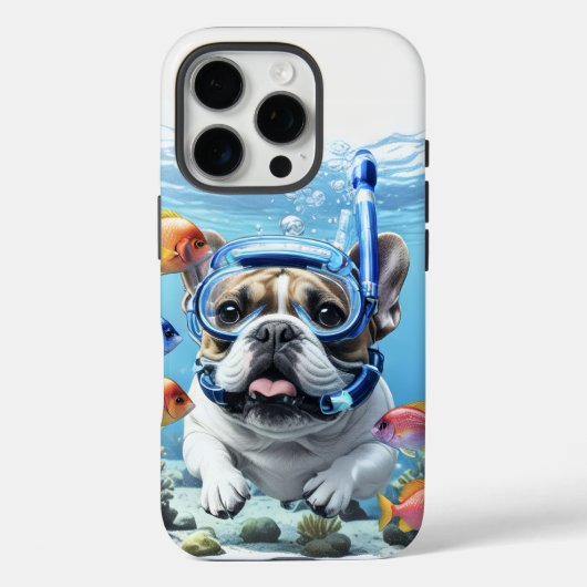 Französische Bulldogge im Urlaub French Bulldog Case-Mate iPhoneケース (裏面)