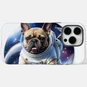 Französische Bulldogge im Weltall im Urlaub Case-Mate iPhoneケース (裏面 (横))