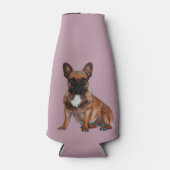 Französische Bulldogge in Neon ボトルクーラー (正面)