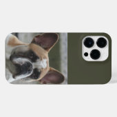 Französische Bulldogge  iPhoneケース (裏面横)