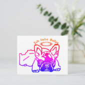 Französische Bulldogge Karte ポストカード (スタンド正面)