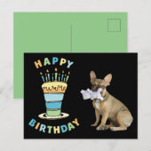 französische Bulldogge Kerzen French Bulldog ポストカード (正面/裏面)