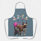 Französische Bulldogge Koch French Bulldog  エプロン (正面)