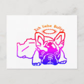 Französische Bulldogge Krone French Bulldog ポストカード (正面)