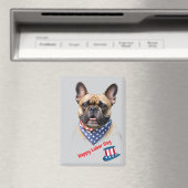 Französische Bulldogge Labor Day French Bulldog マグネット (インサイチュ (食洗機))