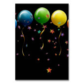 Französische Bulldogge Luftballon French Bulldog テーブルナンバー (裏面)