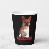 Französische Bulldogge Luftballon French Bulldog 紙コップ (裏面)