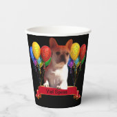 Französische Bulldogge Luftballon French Bulldog 紙コップ (正面)