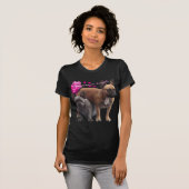 Französische Bulldogge lustig  French Bulldog Tシャツ (正面フル)