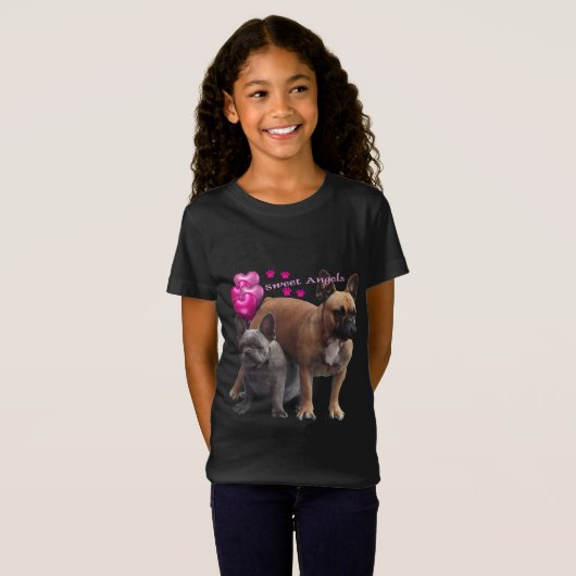 Französische Bulldogge lustig  French Bulldog Tシャツ (正面フル)