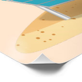 Französische Bulldogge Meer French Bulldog Urlaub ポスター (コーナー)