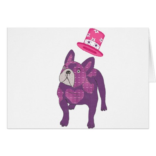 Französische Bulldogge mit Zylinder (正面横)