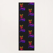 Französische Bulldogge Neon French Bulldog ヨガマット (裏面)