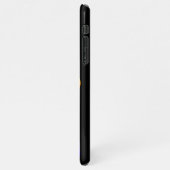 Französische Bulldogge Neon Herz French Bulldog iPhoneケース (左側)