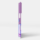 Französische Bulldogge Neon  Urlaub iPhoneケース (右側面)