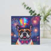 Französische Bulldogge Neujahr French Bulldog (スタンド正面)