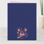 Französische Bulldogge Neujahr French Bulldog  カード (裏面)