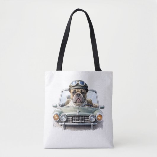 Französische Bulldogge Oldtimer Bulldog Vatertag  トートバッグ (正面)