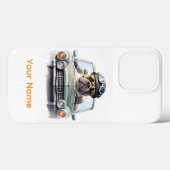 Französische Bulldogge Oldtimer Bulldog Vatertag  Case-Mate iPhoneケース (裏面 (横))