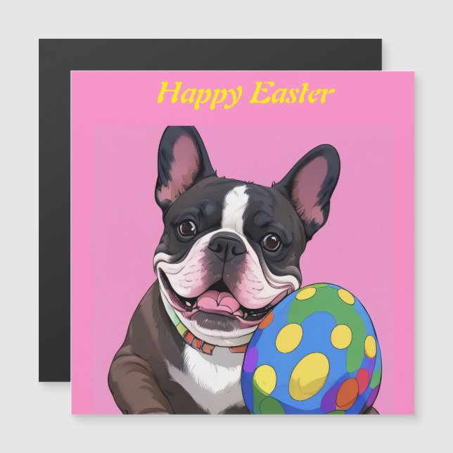 Französische Bulldogge Osterei French Bulldog (正面/裏面)