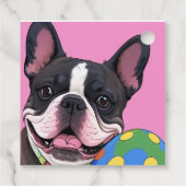 Französische Bulldogge Osterei French Bulldog フェイバータグ (裏面)