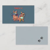 Französische Bulldogge play with fun ノートカード (正面/裏面)