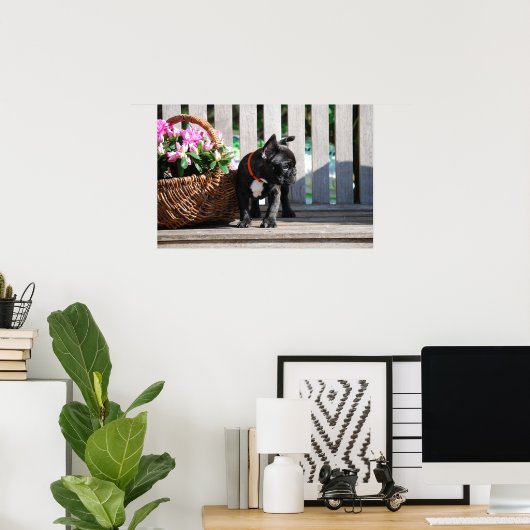 Französische Bulldogge Poster ポスター (ホームオフィス)